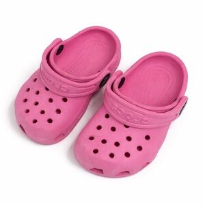 Crocs 6 toddler Classic Pink Slip On Clogs Sandals 0657